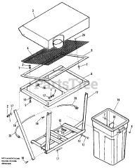 Simplicity 1691883 - Simplicity 60" Gallon PTO Powered Grass Catcher