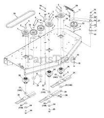 Gravely 992143 (ZT 2348 XLP) - Gravely 48" Zero-Turn Mower, 23hp Kohler (SN: 002000 & Above)