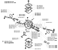Husqvarna 371 - Husqvarna Chainsaw (1999-05) Carburetor Parts