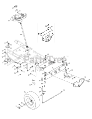 Columbia V 761 F (13AV761F597) - Columbia 38" Lawn Tractor (2008)