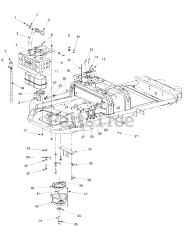 White Outdoor Z-165 (53CA1A3G190) - White Outdoor 42" Zero-Turn Mower Muffler, Controls &amp; PTO Clutch