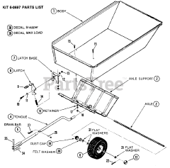 Snapper 25066 (81007) - Snapper 25" Rear-Engine Riding Mower, 6hp Dump Cart Accessory