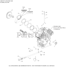 Kohler PCH680-3003 - Kohler Command PRO EFI Propane Engine, Basic Version, 23hp, 17.1kW 02 CrankCase