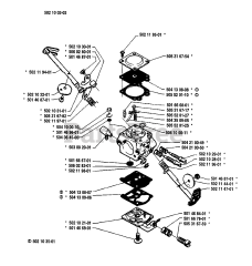 Husqvarna 40 - Husqvarna Chainsaw (1986-01) Carburetor Parts