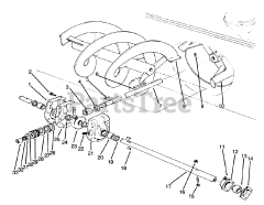 Toro 79361 - Toro 44" Two-Stage Snow Thrower for 300 Series Tractors (SN: 059000001 - 059999999) (1995)
