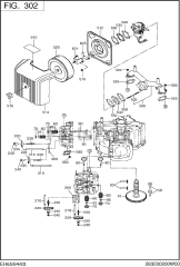 Subaru Robin EH650VC0040 (EH65) - Subaru Robin Engine 300 Intake &amp; Exhaust