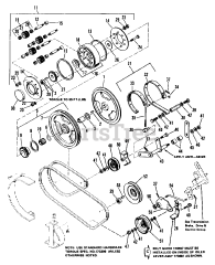 AGCO 714 S (1690396) - AGCO Garden Tractor, 14hp Kohler Pulley &amp; Planatary Group