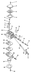 Echo SRM-2400 - Echo String Trimmer (Type 1) Carburetor  S/N: 001001 - 161628