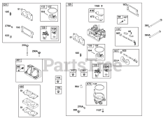 Briggs & Stratton 386447-0411-B1 - Briggs & Stratton Horizontal Engine Carburetor Group