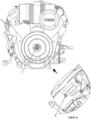 Gravely 08201321 - Gravely MX800v Yamaha Replacement Engine Emblem &amp; Label