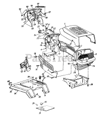Yard Machines 14AJ825P352 - Yard Machines Garden Tractor (1997) (Walmart)
