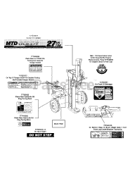 MTD 24BF570L004 - MTD Gold Log Splitter (2009) Label Map MTD Gold 570