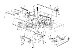 MTD 13AN698H009 - MTD Silver Lawn Tractor (2000) (Hardware Wholesalers) Lift Assembly