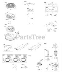 Briggs & Stratton 40R677-0004-B1 - Briggs & Stratton Vertical Engine Flywheel, Controls, Wire Harness, Alternator, Starter