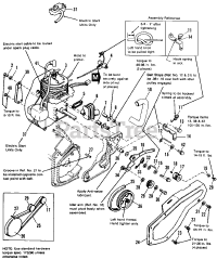 Simplicity 350 E (1690902) - Simplicity 20" Snow Thrower, 3hp Engine &amp; Drive Group