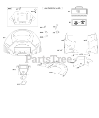 Briggs & Stratton 403677-0343-E1 - Briggs & Stratton Vertical Engine Air Cleaner, Blower Housing