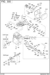 Subaru Robin EH122D26010 (EH12-2) - Subaru Robin Rammer Engine 300 Intake &amp; Exhaust