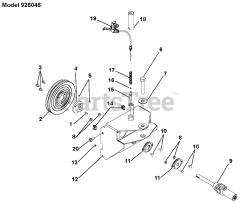 Gravely 926046 - Gravely 36" Power Brush, Subaru (SN: 035000 - 039999)