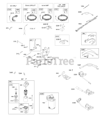 Briggs & Stratton 31Q577-0013-H1 - Briggs & Stratton Vertical Engine CONTROLS, ALTERNATOR, WIRE ASSY, ELECTRIC STARTER, GOVERNOR SPRING, IGNITION, READY START