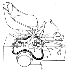 Simplicity 2096100 - Simplicity Model 430 Loader Hydraulic Lines - Selector Valve &amp; Block Group (3482I39)