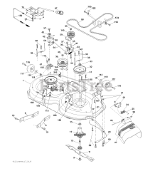 Husqvarna LTH 171 (960410023-05) - Husqvarna Lawn Tractor (2010-04) MOWER DECK / CUTTING DECK