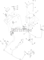 Toro 72955 (5000) - Toro 52" Z Master Zero-Turn Mower, Side-Discharge Deck (SN: 414121590 - 414999999) Electrical Assembly