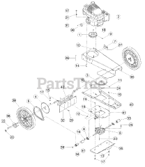 Bear Cat WT 160 S - Bear Cat Walk-Behind Trimmer, 160cc Honda (SN: B00001 - C00897)