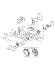 Troy-Bilt 12BV565Q711 - Troy-Bilt Walk-Behind Mower (2007) Drive &amp; Wheel Assembly