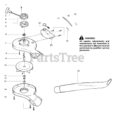 Weed Eater FL 1500 - Weed Eater Featherlite Blower, Type 7 Chassis Assembly Type 7