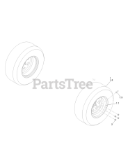 Toro 18757 TE - Toro 132cm Z Master Revolution Zero-Turn Mower (SN: 417300000 - 999999999) Rear Wheel Assembly