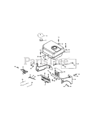 MTD 490-SU - MTD Engine (2010 & After) 490-SU-10 Fuel Tank &amp; Mounting