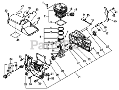 Echo CS-8002 - Echo Chainsaw (SN: 36001406 - 36999999)