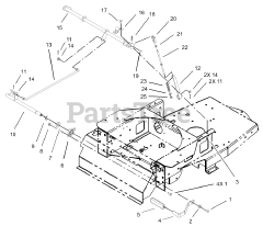 Toro 74801 (18-52 ZX) - Toro 52" TimeCutter Zero-Turn Mower (SN: 230000001 - 230999999) (2003) Parking Brake Assembly
