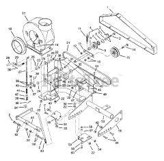 Gravely 887040 - Gravely Grass Bagger Blower (SN: 000101 & Above)