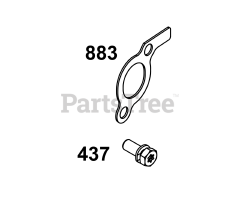 Briggs & Stratton 389447-0123-E1 - Briggs & Stratton Horizontal Engine Exhaust Group