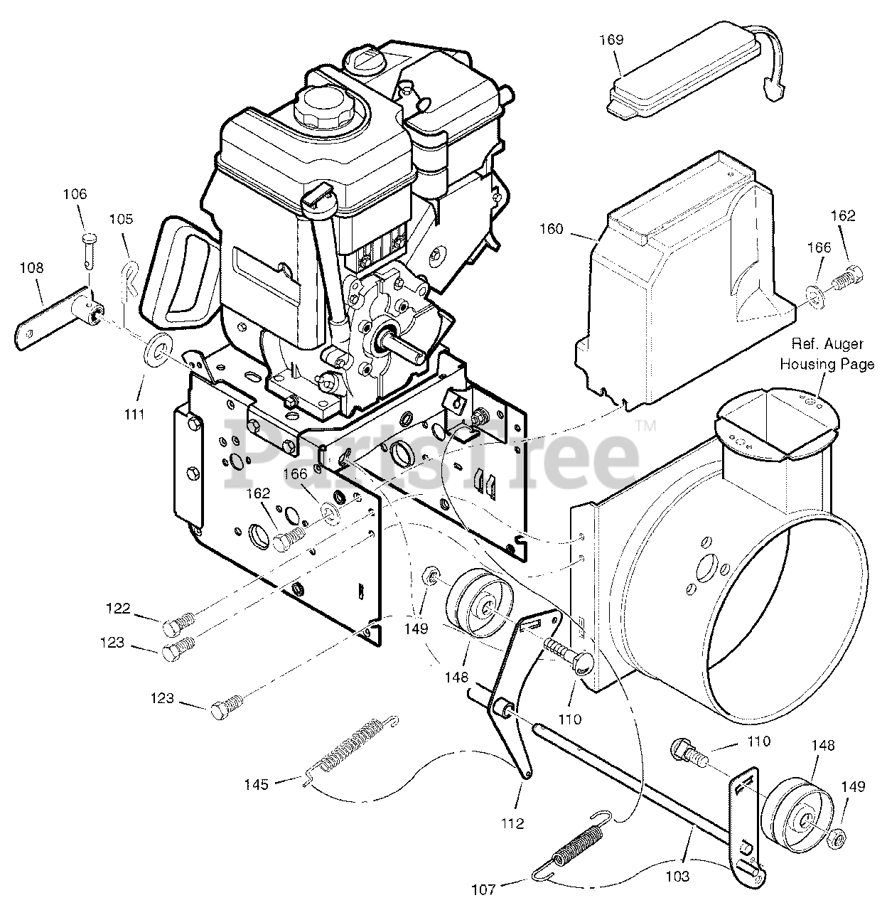 Frontier ST1332 (632130x16D) Frontier 32" Snow Thrower (2005) Frame