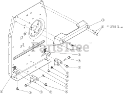 Troy-Bilt 23AAAA8X711 - Troy-Bilt FLEX Mower Attachment (2016) Frame Mount Bracket