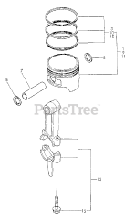 Echo EG-2300 - Echo Generator (SN: 03372 - 99999) Connecting Rod, Piston