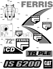 Ferris IS 6200Z (5901850) - Ferris IS6200Z Series 72" Zero-Turn Mower, 48hp Caterpillar Diesel