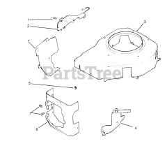 Toro 72062 (264-6) - Toro Yard Tractor (SN: 059000001 - 059000227) (1995) Blower Housing Baffles (kohler Engine Cv14s-Ps1472)