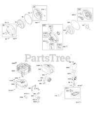 Briggs & Stratton 128332-0132-E1 - Briggs & Stratton Horizontal Engine