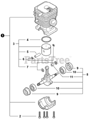 Echo CS-310 - Echo Chainsaw (SN: C95312001001 - C95312999999)