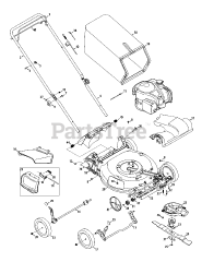 Craftsman 247.374401 (12A-A2B8799) - Craftsman Walk-Behind Mower (2015)
