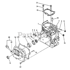 Echo TP-3000 - Echo Trash Pump Cylinder Block