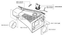 Husqvarna 245 - Husqvarna String Trimmer (2001-01) Fuel Tank