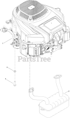 Toro 74874 (X 4850) - Toro 48" Titan Zero-Turn Mower (SN: 400000000 - 409239999) Engine and Muffler Assembly