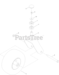 Toro 77502 - Toro 50" TimeCutter MyRide Zero-Turn Mower (SN: 417162420 - 417399999) Caster Wheel Assembly