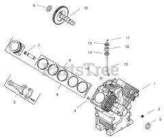 Toro 74187 (Z 350) - Toro 48" Z Master Zero-Turn Mower with Bagger (SN: 200000001 - 200000500) (2000) CRANKCASE (KOHLER CH20S PS64644)