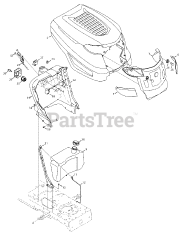 Troy-Bilt 13AX60KH211 - Troy-Bilt Super Bronco Lawn Tractor (2008) Hood &amp; Dash Assembly