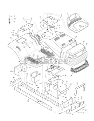 Briggs & Stratton 385002x190B (7800293) - Briggs & Stratton 38" Lawn Tractor (2007) Chassis &amp; Hood